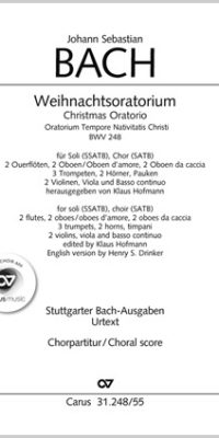 Bach: Weihnachtsoratorium BWV 248 - Kantaten I-VI (Koorpartituur)