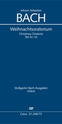 Bach: Weihnachtsoratorium BWV 248 - Kantaten IV-VI (Vocal Score)