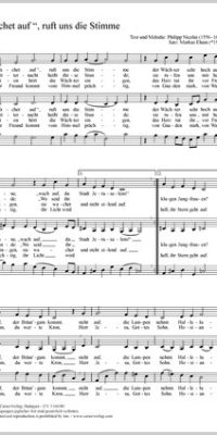 Wachet auf, ruft uns die Stimme