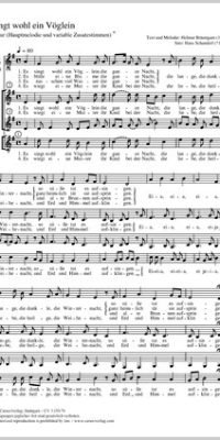 Es singt wohl ein V?glein