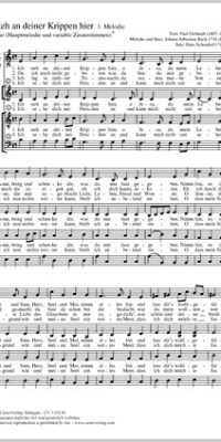 Bach: Ich steh an deiner Krippen hier