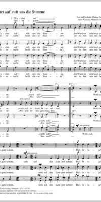Wachet auf, ruft uns die Stimme