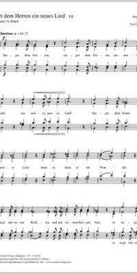 Singet dem Herrn ein neues Lied