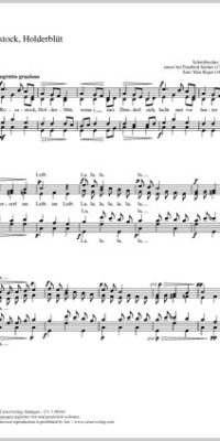 Max Reger: Rosenstock Holderblüh
