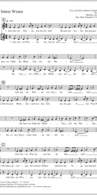 Hans Schanderl: Ach, bittrer Winter