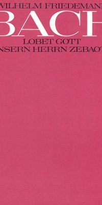 W.F. Bach: Lobet Gott, unsern Herrn Zebaoth (Partituur)
