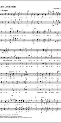 Kaspar Ett: Laudate Dominum (TTBB)