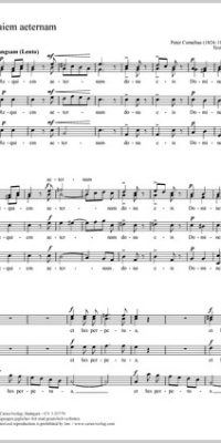 Peter Cornelius: Requiem Aaeternam (TTBB)