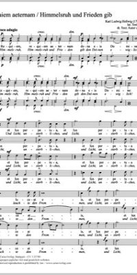 Karl Ludwig Hellwig: Requiem aeternam [Himmelsruh und Frieden gib] (TTBB)