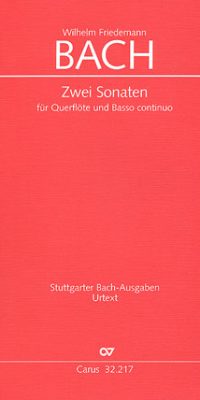 W.F. Bach: Flötensonaten in e-moll und F-Dur (Partituur)