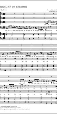 Wachet auf, ruft uns die Stimme II