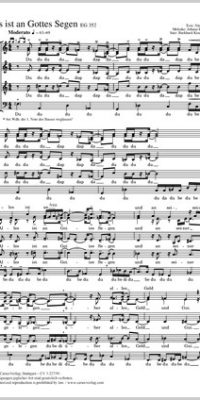Alles ist an Gottes Segen