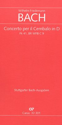 Bach: Concerto per il Cembalo in D (Partituur)