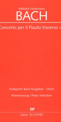 W.F. Bach: Flötenkonzert in D (Vocal Score)