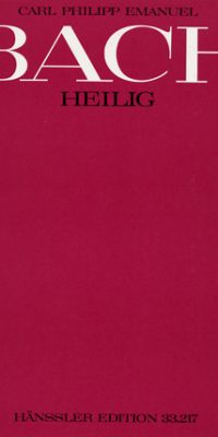 C.P.E. Bach: Heilig (Partituur)