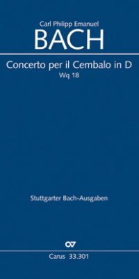 C.P.E. Bach: Concerto per il Cembalo in D (Partituur)