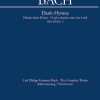 Bach: Dank-Hymne der Freundschaft (BR-CPEB Gs 9)