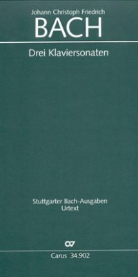 J. C. F. Bach: Drei Sonaten (Partituur)