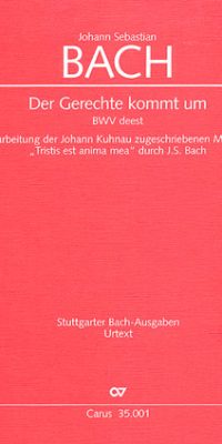 Bach: Der Gerechte kommt um (Partituur)