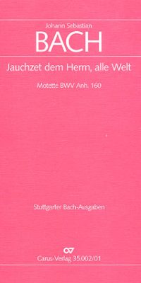 Bach/Telemann: Jauchzet dem Herrn, alle Welt (Partituur)