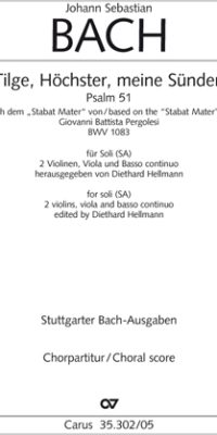 Pergolesi: Tilge, Höchster, meine Sünden (Koorpartituur)
