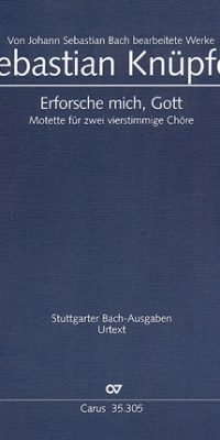 Knüpfer: O search me, my God (Partituur)