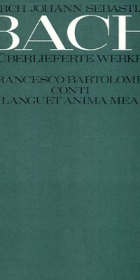 Conti: Languet anima mea (Partituur)
