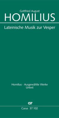 Homilius: Lateinische Musik zur Vesper. Werkausgabe