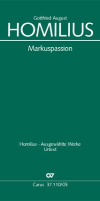 Homilius: Markus-Passion (HoWV I.10)