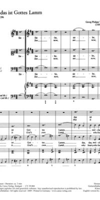 Telemann: Siehe, das ist Gottes Lamm (TVWV 1:1318/1)