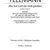 Telemann: Also hat Gott die Welt geliebet (TVWV 1:82/1)