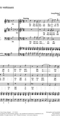 Telemann: Die ihm vertrauen (TVWV 1:348/1)