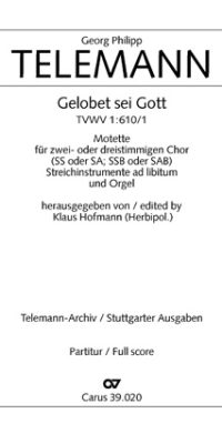 Telemann: Gelobet sei Gott (TVWV 1:610/1)