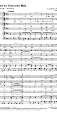 Telemann: Es segne uns Gott, unser Herr (TVWV 8: 8)