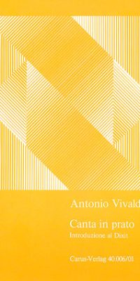 Vivaldi: Canta in Prato Introduzioe al Dixit RV 636 (Koorpartijen)