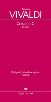 Vivaldi: Credo In G RV 592 (Vocal Score)