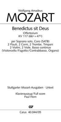 Mozart: Benedictus sit Deus Pater KV 117 (Koorpartituur)