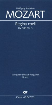 Mozart: Regina coeli in C KV 108 (Vocal Score)