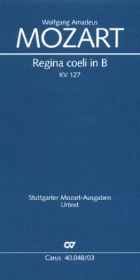 Mozart: Regina coeli in B KV 127 (Vocal Score)