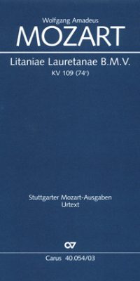 Mozart: Litaniae Lauretanae B.M.V in B (Vocalscore)
