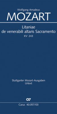 Mozart: Litaniae de venerabili altaris Sacramento in Es KV 243 (Klavierauszug)