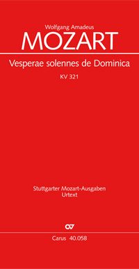Mozart: Vesperae solennes de Dominica KV 321 (SATB)