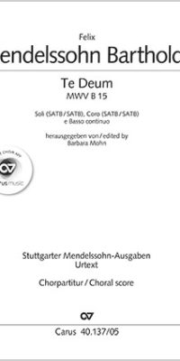 Mendelssohn: Te Deum a 8 (Koorpartituur)
