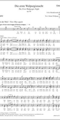 Mendelssohn: Die Erste Walpurgisnacht