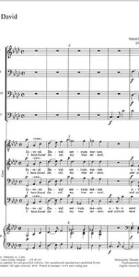 Bruckner: Inveni David WAB 19 (Partituur)