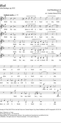 Rheinberger: Abendlied (Vrouwenkoor)