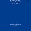 Faure: Tu Es Petrus (Partituur)
