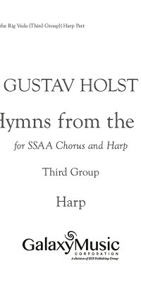 Choral Hymns from the Rig-Veda, Group 3 (SSAA)