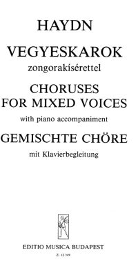 Joseph Haydn: Gemischte Chöre (Opernausschnitte) mit Klavierbe(mit Klavierbegleitung)