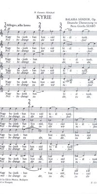 Sandor Balassa: Kyrie Op. 34